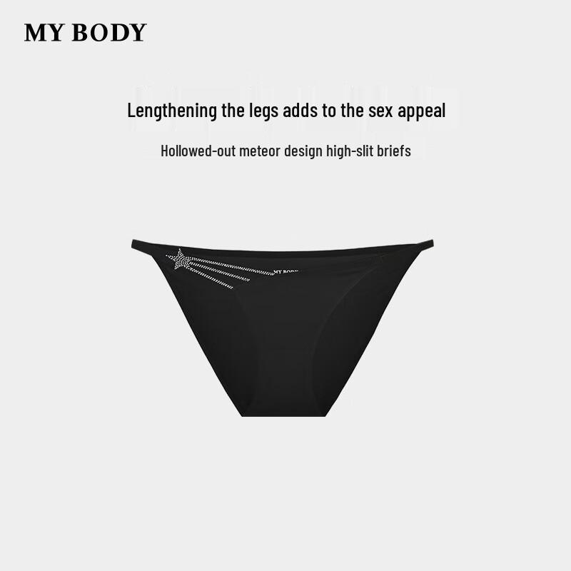 Mybody Women's Sexy Cutout Star Low-Rise Briefs