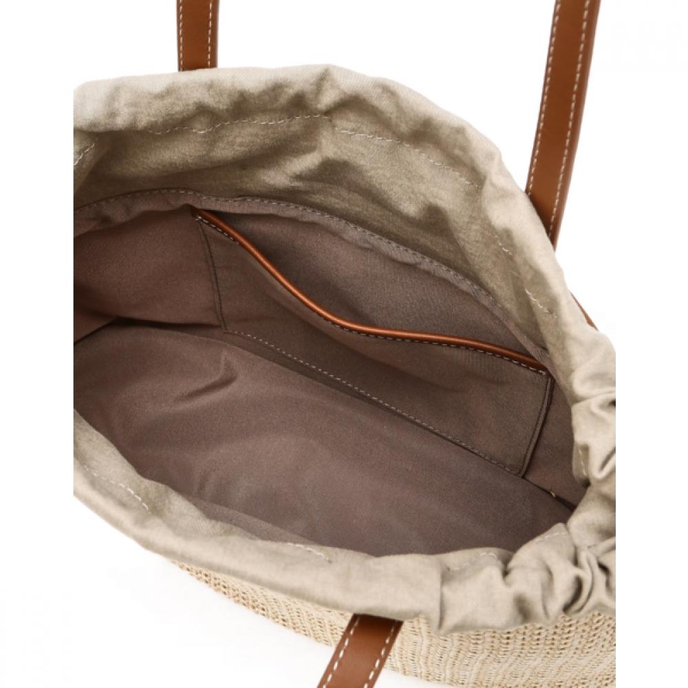 Daks Beige Raphia Shoulder Bag Dba6e312i2