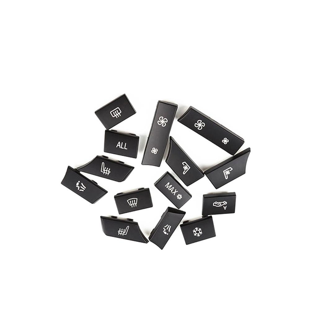 14 Button Key Caps Cover For BMW 5 6 7 F10 F01 F12 A/C Heater Switch Repair Kit