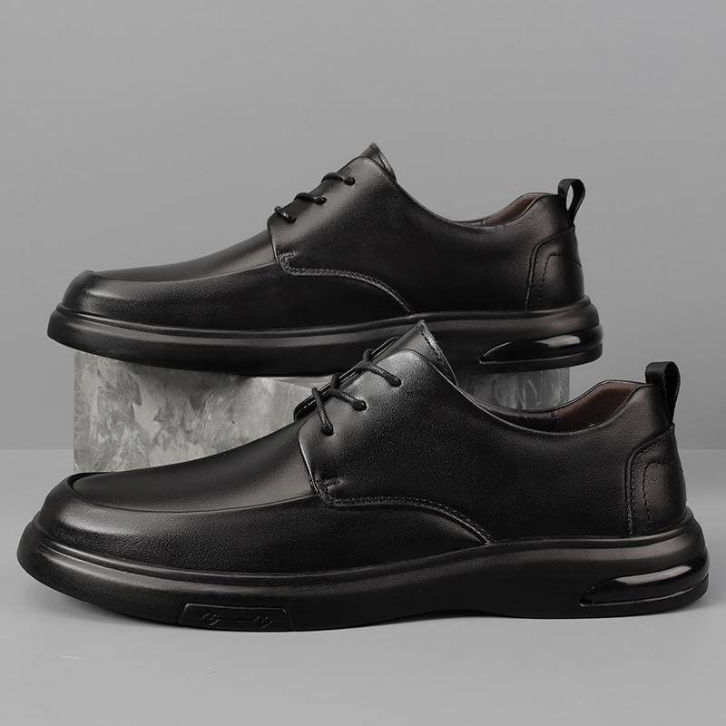 High Quality Men Genuine Leather Shoes Versatile Men's Casual Shoes Fashion Brand Man Oxford Shoes Lace Up Formal Dress Footwear