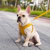 DogPuppy, X-type Suede Small Dog, Medium-sized Dog Chest Strap Harness + Lead Leash Set, Yellow