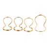 4Pcs Butterfly Finger Pick Metal Guitar Thumb Plectrum Instrument Accessory for Playing Gold