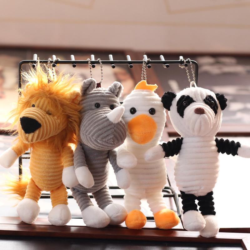 15 см милый лесной зверек лев слон тигр плюшевый брелок мягкий плюшевый брелок в виде животного детская коляска постельное белье игрушка