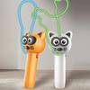 Luminous Cat Teaser Toy USB Charging Flying Rope Toy Loop Fidget Toy Electric Cat Toy  Pet