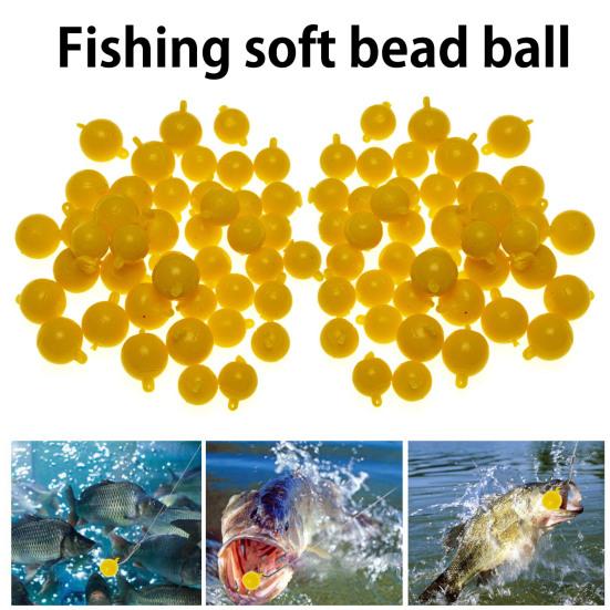 40/50Pcs 10/12MM Carp Fishing Half Floating Ball Corn Flavor Mini Soft TPR