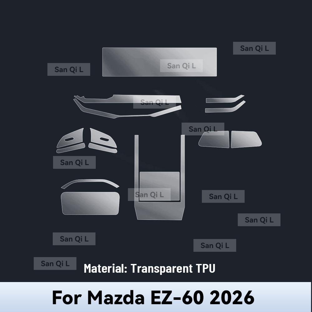 Для MAZDA EZ-60 2026 EZ60 Экран автомобильной навигации Пленка Защитная наклейка на коробку передач Антицарапающая TPU Аксессуары для интерьера