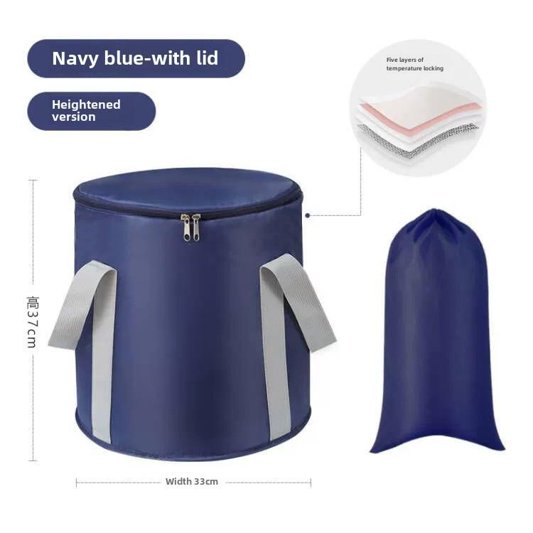 Складная дорожная ванночка для ног: Портативный, изолированный, сверхглубокий дизайн для защиты икр; Универсальное решение для домашних ванночек для ног.