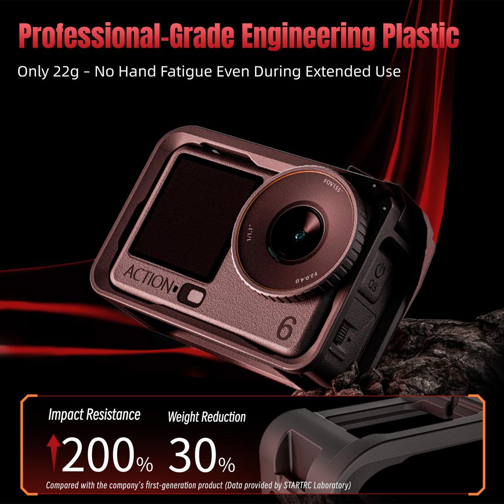STARTRC For DJI Osmo Action 6 Multi-functional Expansion Protective Frame Vertical Horizontal Shooting Plastic Cage