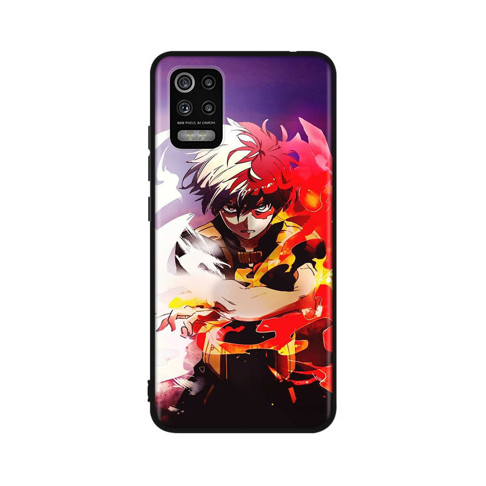 Чехол DT7 Hero Academia для Xiaomi Poco X6 X4 M5 M6 F5 F6 C65 C55 C50 C51 C40 Redmi Note 7 8 14C A3X 13C 12C 11 10A 9C Pro черный мягкий чехол