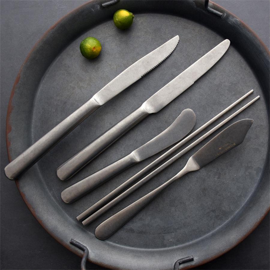 Снежинка Серебряный Классический Ретро Удобная Текстура Нож Для Стейка Вилка Фруктовая Десертная Ложка