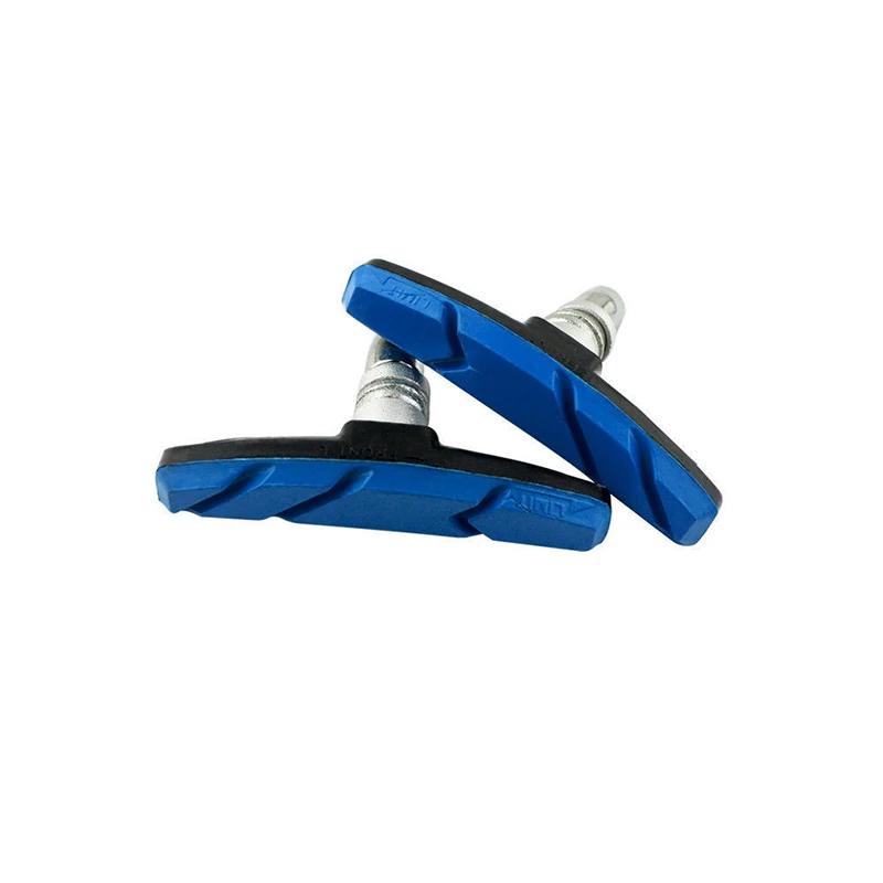 1/2/4/6/10 пар бесшумных тормозных колодок для шоссейных велосипедов MTB, держатель тормозных колодок V-Brake для велосипедов, резиновые колодки, прочные аксессуары для велосипедистов