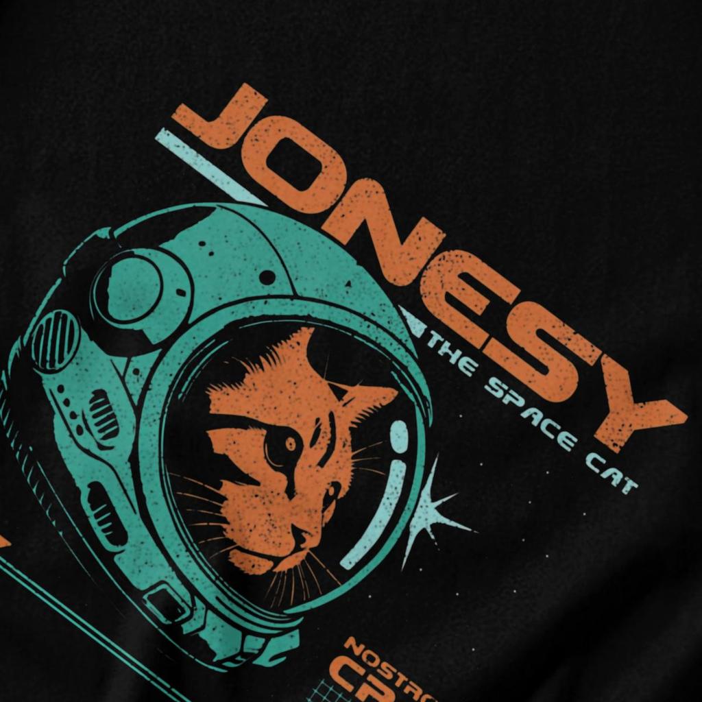 Мужская футболка Jonesy Выживание девяти жизней на борту «Ностромо» Отличная идея Графика Y2K Короткий рукав Унисекс Одежда Футболки