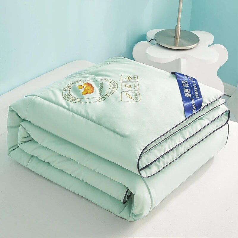 Прохладное тонкое одеяло из ледяного шелка из соевого волокна, высококачественные одеяла для холодного постельного белья на лето, стеганое одеяло с механической стиркой, размер королевы