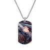Tanjiro Nezuko Inosuke Zuhira Stainless Steel Color Printed Necklace Collection Holiday Gifts