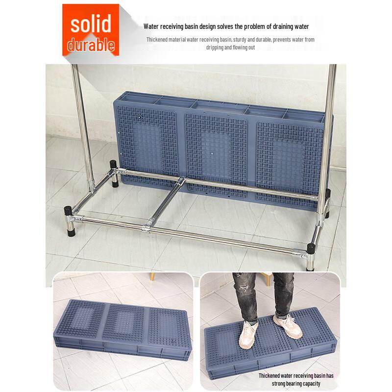 Freestanding Mop & Broom Storage Rack