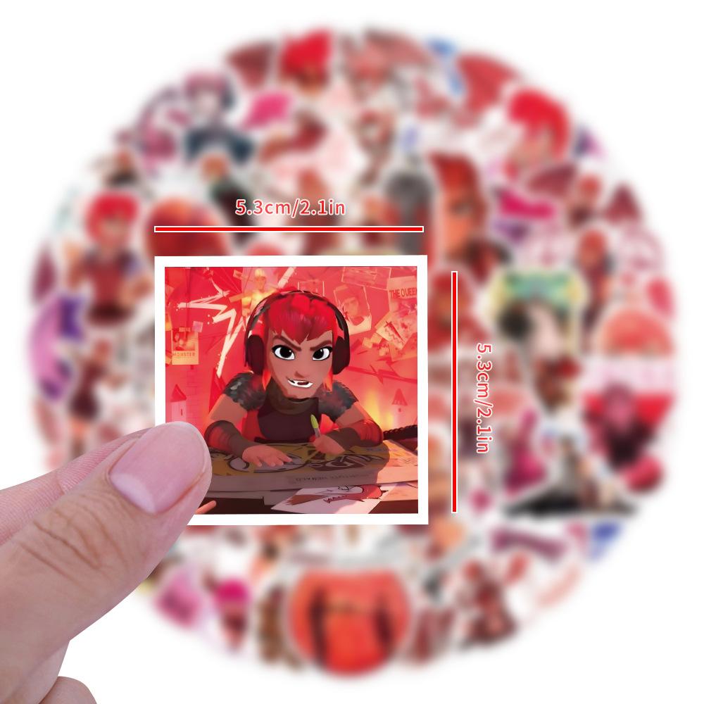 60 Новых Мультяшных Граффити Наклеек Нимона Персонализированные Декоративные Наклейки Водонепроницаемые для Гитары, Ноутбука, Чемодана