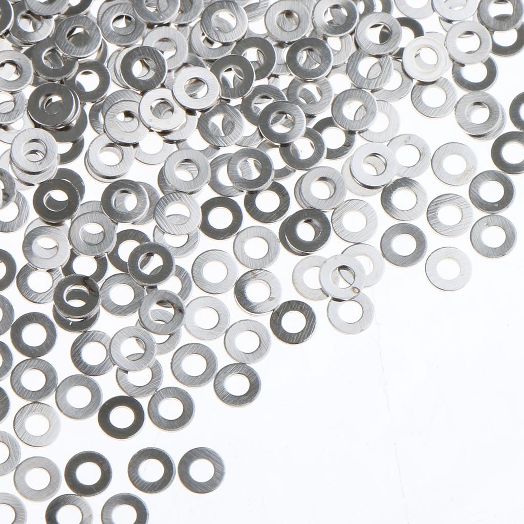 Metric Flat Washers Stainless Steel Non Distortion Anti Rust for Glasses Frames Eyewear DIY Practical Hardware
