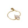 Exquisite Zirconia Chain Rings Minimalist Women Link Chain Ring Adjustable Chain Ring  Wedding