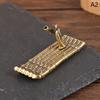 Bronze Small Bamboo Raft Incense Burners Ornaments Vintage Incense Base Incense Stick Holder Stand Tray Ash Catcher Plate