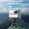aMagisn AG11 Magnetic Quick Release Mount Base for Action Camera   Aluminum Alloy Camera Mount with Magnetic Plate
