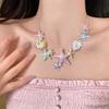 Colorful Starfish Shell Necklace for Women, Versatile Clavicle Necklace Accessories for Summer Beach Travel Photos