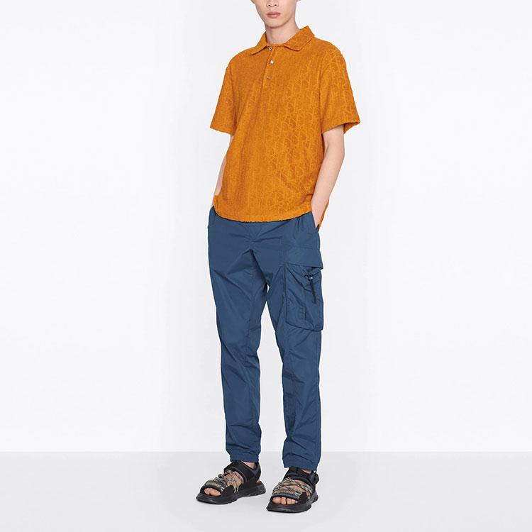 DIOR Quarterly New Products SS22 Polo Shirt Men's Orange 113J812A0614-C141