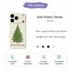 For iPhone 17 Pro Case Christmas Tree Pattern Printing Straight Edge TPU Phone Back Cover