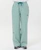 WAIKEI Wide Check Elastic Waist Pants Green