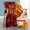 Galatasaray Customize Text Blanket Lightweight Customizable Blanket Soft Warm Cozy Throw For Living Room Picnics Seaside Office Chair For All Occasion
