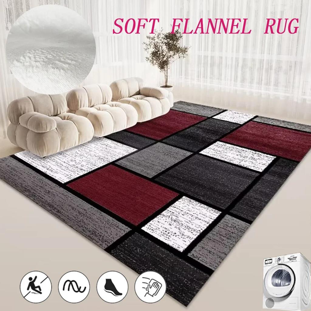 Скандинавские геометрические ковры для спальни, ковры большой площади для гостиной, нескользящий фланелевый коврик для гардеробной, прямоугольный мягкий ковер для отдыха