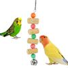 Pet Bird Chewing Toy Birdcage Parrot Cork Bite String Standing Parakeet for Macaws