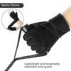 Outdoor Gloves Grips Anti-Skid Wrist Straps Protector For Weightlifting Support Bench Press Pull-Up Fitness Gloves Palm Protect