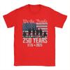 Flag Vintage 250 Years American 1776 2026 250th Usa Birthday Cotton TShirt For Couple Beach Y2k Fun TShirts Novelty Tee Shirt