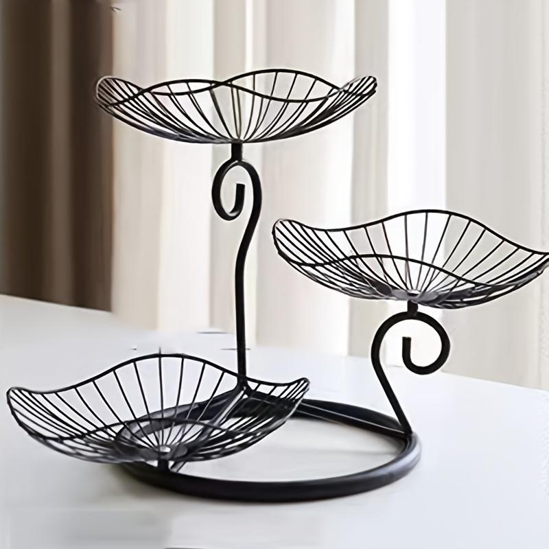 1 шт. Изысканная многослойная корзина для фруктов в скандинавском стиле с высокими ножками, подставка для фруктов, для домашнего журнального столика в гостиной, декора стола, органайзеров для стола