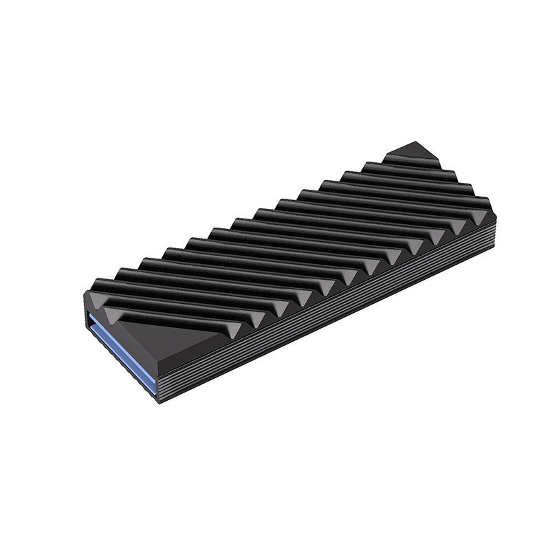 Радиатор охлаждения SSD M.2, Охлаждение жесткого диска 2280 NVMe NGFF SSD, Алюминиевый охладитель-радиатор с термосиликоновой прокладкой для материнской платы