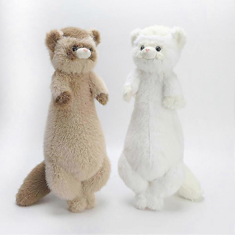 Ferret Plush Toy Ferret Doll Ferret Stuffed Plush Toy Throw Pillow Backrest Pillow Ferret Plush Doll for Bedroom Bed Sleeping Home Living Room Sofa Of