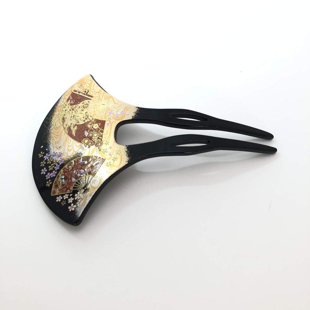 Maeju lacquerware Лакированная заколка для волос Кёга (В) 4X-137