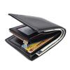 Men's Korean Style Short Trifold Wallet - Large Capacity Leather Wallet with Multi-Card Slots (2019 Edition)