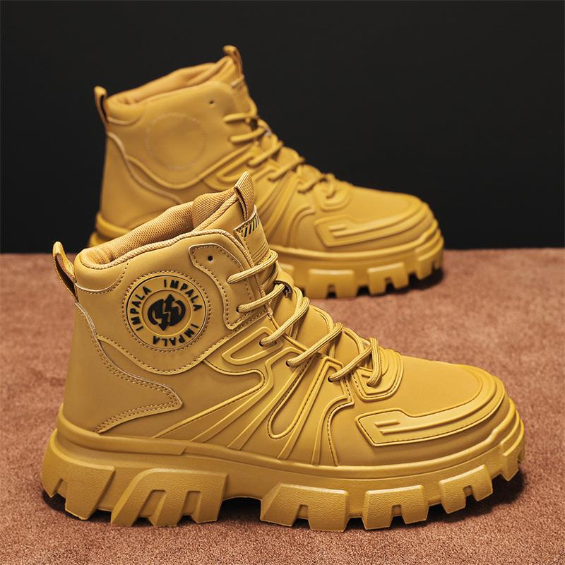 Fashion CYYTL Mens Boots Ankle Leather Casual Winter Shoes Cowboy Combat Tactical Motorcycle Chelsea Work Outdoor Hiking Luxury Designer