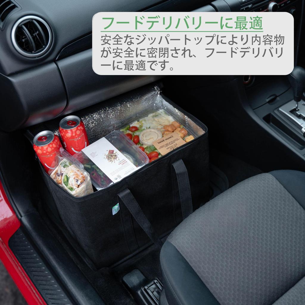 VENO Insulated Cooler Large Capacity High Load Double Perfect for and Food Delivery Set of 2-Pack Bags, 30L, Foldable, Capacity, Durable, Zipper,
