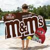 Конфеты M-M&M's-S Сладкое Полотенце Душ Сауна Путешествия Спа Быстросохнущие Аксессуары для Спортзала Мягкие Большие Пляжные Полотенца