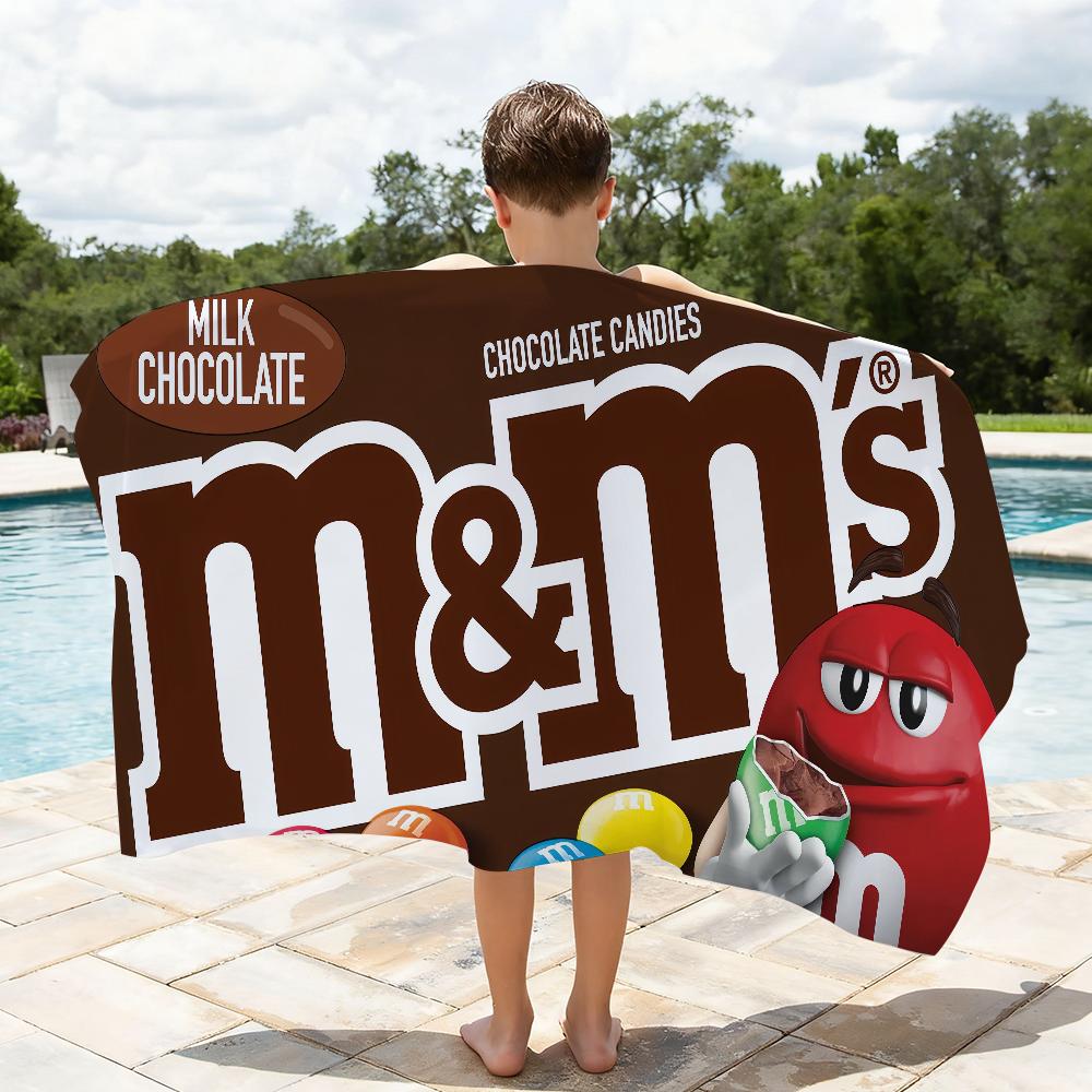 Конфеты M-M&M's-S Сладкое Полотенце Душ Сауна Путешествия Спа Быстросохнущие Аксессуары для Спортзала Мягкие Большие Пляжные Полотенца