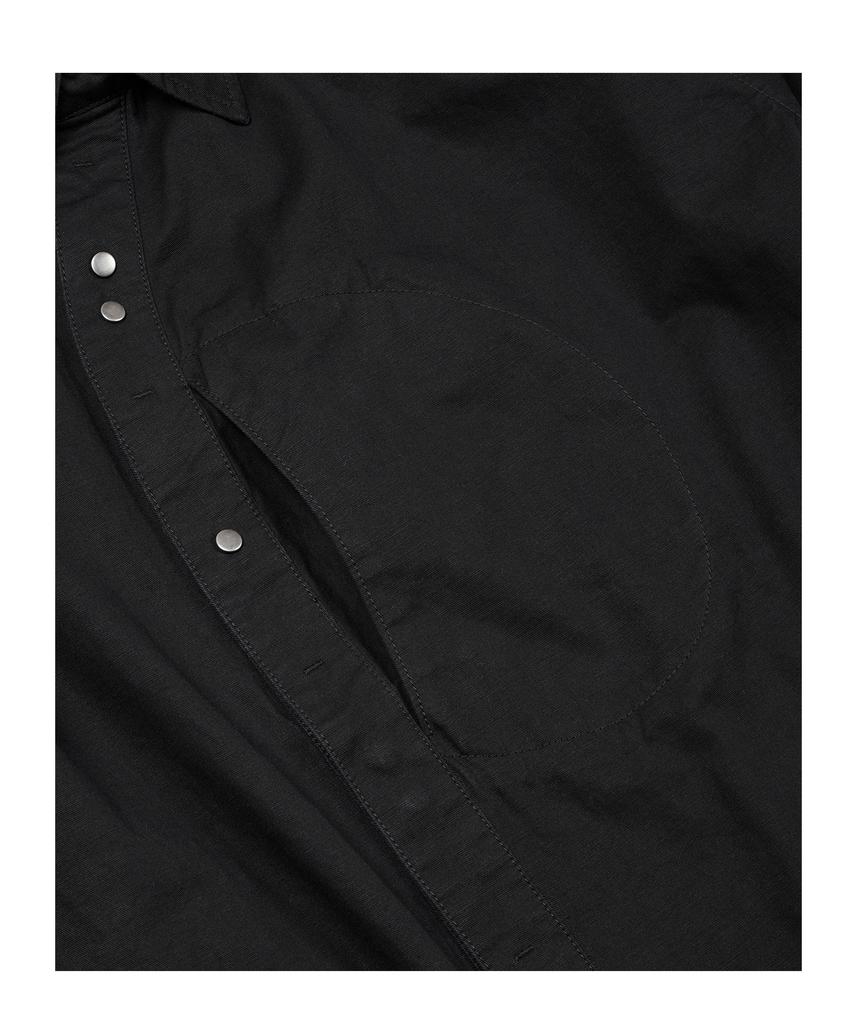 ETCE Curved Cotton Shirts (Black)