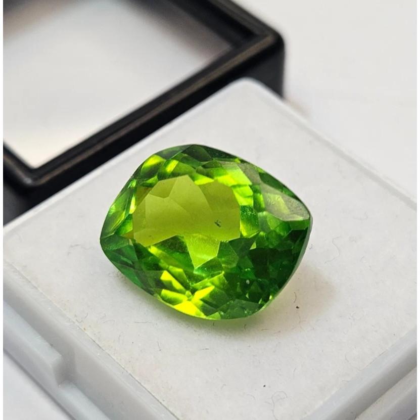 Natural Peridot Green Fancy Cut 7+ Ct Stunning Certified Loose Gemstone