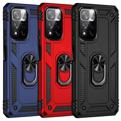 Противоударный защитный чехол-бампер для Xiaomi Redmi Note 12 11 11S 10 9 Pro Max 11T 10T 11A 12C 10C 10S 5G A1 X4 X5 с металлическим кольцом