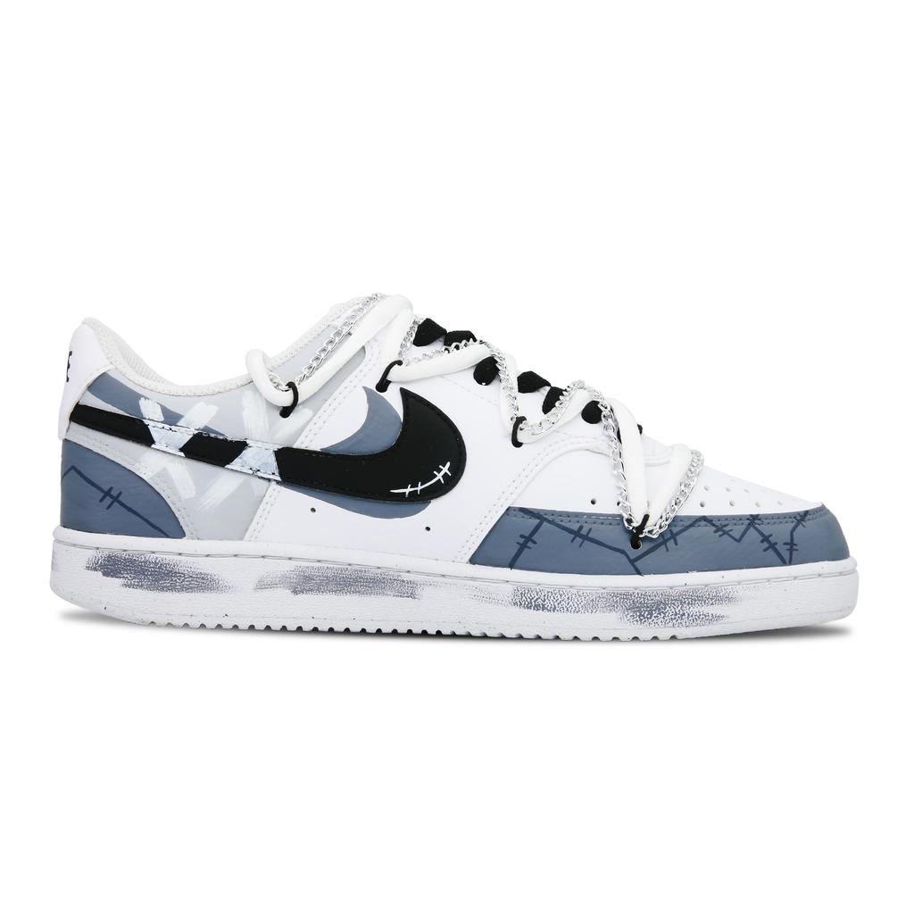Nike Кроссовки для скейтборда Court Vision 1 Low top Мужские Бело-синие DH2987-101(Команда60-)