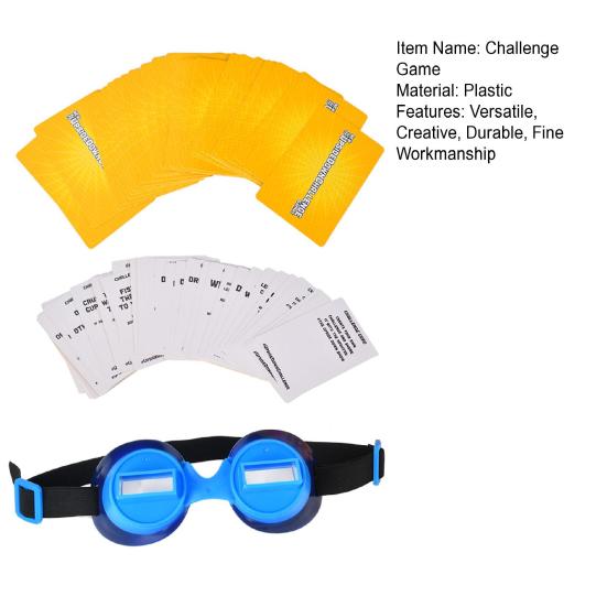 1 комплект перевернутой игры-вызова, креативная настольная игра с очками для домашних вечеринок, фестивалей, улицы