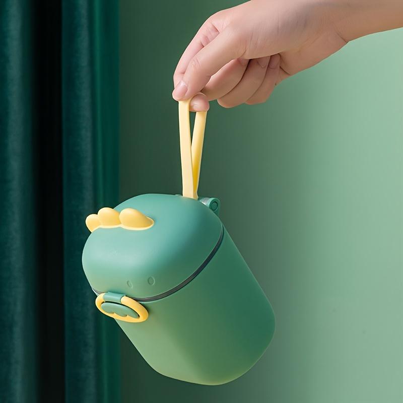 Двухслойный диспенсер для молочной смеси с мультяшным динозавром большой вместимости - Удобный, прочный пластик