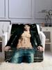 Плед Damon Salvatore Фланелевый плед Домашний дорожный плед Ren Теплый плед Постельное белье Подарок на день рождения#Цвет_28,Размер_100X130см