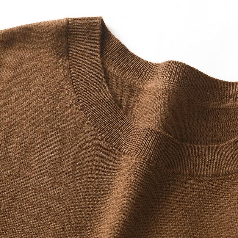 Мужской кашемировый свитер Qinghe кашемир 50% шелк тутового шелкопряда 50% шерсть мужской осенне-зимний кашемировый пуловер мягкий и теплый